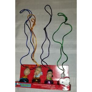 Charlie Brown Peanuts Christmas Jingle Buddies Bells 2006 Ornaments Snoopy Hangs